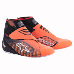 Scarpe da karting Alpinestars Tech-1 KZ V2, nero/arancione fluo