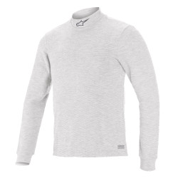 Alpinestars Race V3 Maglia a maniche lunghe con FIA, Bianco
