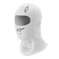 Alpinestars Race V3 Passamontagna con FIA, L/XL Bianco