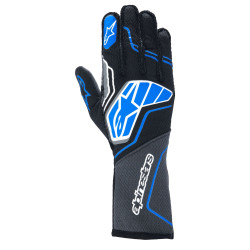 Guanti da gara omologati FIA Alpinestars Tech-1 ZX V4 (cuciture esterne), nero/blu