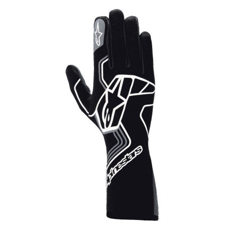 Guanti Guanti da gara Alpinestars Tech-1 Race V4 con FIA, Nero catrame/grigio | race-shop.it