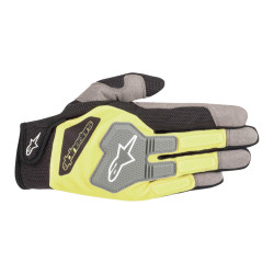 Guanti da meccanico Alpinestars Engine, nero/giallo fluo