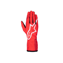Guanti da gara Alpinestars Tech-1 K Race V2 Pure, Rosso/Bianco/Nero