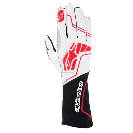 Guanti Guanti da gara Alpinestars Tech-1 KX V4 con FIA, Nero/Bianco/Rosso | race-shop.it