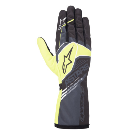 Guanti Guanti da gara Alpinestars Tech-1 K Race V2 Corporate, Antracite/Lime | race-shop.it