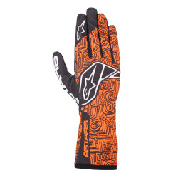 Guanti da gara Alpinestars Tech-1 K Race V2 Vertical, Arancione Fluo