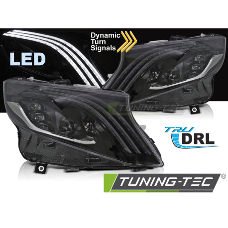 Fari FARI LED NERI compatibili con MERCEDES VITO W447 14-23 | race-shop.it