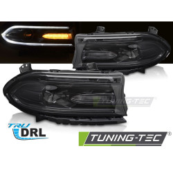 FANALI LED NERO compatibili con DODGE CHARGER 14-23