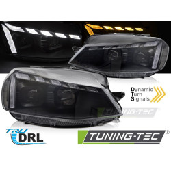 FARI ANTERIORI SEQ NERO compatibili con VW GOLF 7 17-19