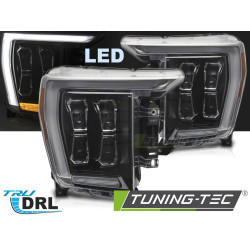 FARI A LED NERI DRL compatibili con FORD F150 MK14 20-23