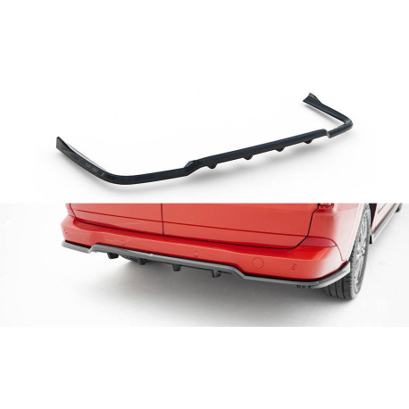Body kit e accessori visivi MAXTON DESIGN splitter posteriore per Ford Transit Custom / Tourneo Custom Mk2 (con barre verticali), nero lucido | race-shop.it