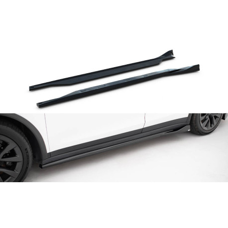 Body kit e accessori visivi Diffusori Minigonne V.2 Tesla Model X Mk1 Facelift | race-shop.it