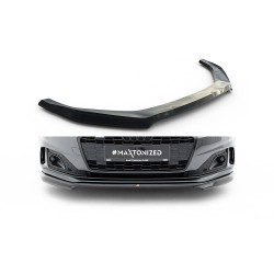 MAXTON DESIGN splitter anteriore per Audi A5 F5 Facelift, nero lucido, V1