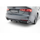 Body kit e accessori visivi MAXTON DESIGN splitter posteriore per Audi A5 F5 Facelift (con barre verticali), nero lucido | race-shop.it