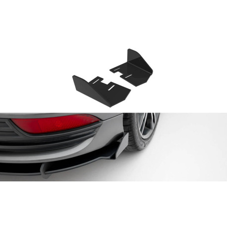 Body kit e accessori visivi MAXTON DESIGN alette laterali posteriori per Ford Focus ST Mk3 Facelift, nero lucido | race-shop.it