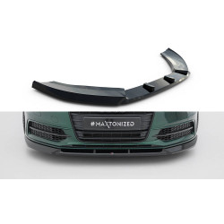 MAXTON DESIGN splitter anteriore per Audi A6 S-line / S6 C7, nero lucido, V3