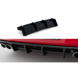 MAXTON DESIGN diffusore posteriore per Volkswagen Golf R Hatchback R Mk7 Facelift, nero lucido
