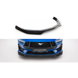 MAXTON DESIGN splitter anteriore per Ford Mustang GT Mk7, nero lucido, V1
