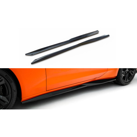 Body kit e accessori visivi MAXTON DESIGN diffusori minigonne per Chevrolet Camaro SS Mk6 Facelift, nero lucido, V1 | race-shop.it