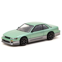 Tarmac Works 1/64 - Nissan Silvia S13 Vertex | Green / Grey