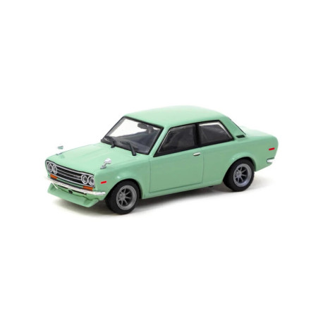 Modelli dell'auto Tarmac Works 1/64 - Datsun 510 | Light Green | race-shop.it
