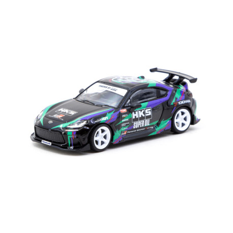 Modelli dell'auto Tarmac Works 1/64 - HKS Toyota GR86 | Black | race-shop.it
