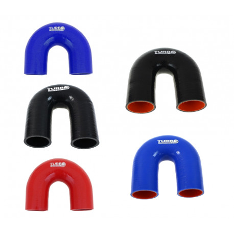 Gomiti 180° Elbow 180deg TurboWorks Black 25mm | race-shop.it