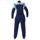 Tute Tuta da corsa omologata FIA OMP FIRST EVO ELLE my2025, blu navy/tiffany | race-shop.it