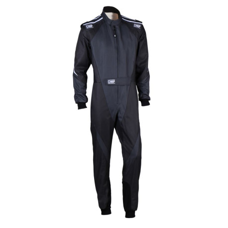 Tute Tuta da karting per bambini omologata CIK-FIA OMP KS-3X, nero/antracite | race-shop.it