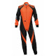 Tuta da karting per bambini omologata CIK-FIA OMP KS-3X, nero/fluo/arancione