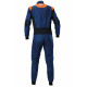 Tute Tuta da corsa omologata FIA OMP TECNICA SuperLight, blu navy/fluo/arancione | race-shop.it