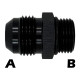 Riduttori per tubi flessibili maschio / maschio Riduttore AN10 a AN6 con O ring - maschio/maschio | race-shop.it