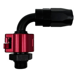 PTFE Raccordo a innesto rapido AN8 90° - Nero