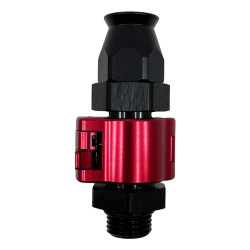 PTFE Raccordo con chiusura rapida AN6 Dritto - Nero