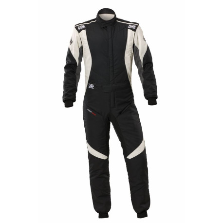 Tute Tuta da corsa omologata FIA OMP FIRST EVO my2025, nero/bianco | race-shop.it