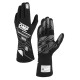 Guanti da gara OMP SPORT my2025 con omologazione FIA, bianco/nero