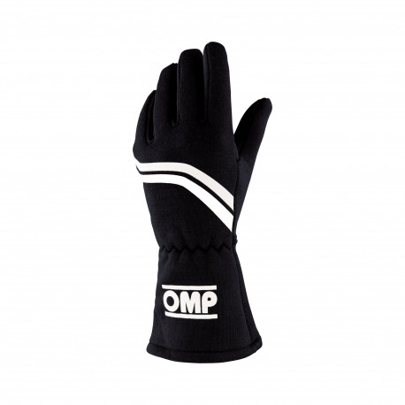 Guanti Guanti da gara omologati FIA OMP DIJON (cuciture interne), nero/bianco | race-shop.it