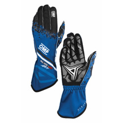 Guanti da gara OMP KS-2 ART my2025 (cuciture esterne) blu/nero