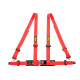 Cinture di sicurezza e accessori Cinture di sicurezza a 4 punti OMP ROAD 4 Harness 16-08, rosso | race-shop.it