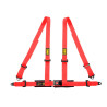 3 punti cinture di sicurezza OMP, rosso