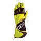 Guanti da karting OMP KS-2R (cuciture esterne), giallo/nero