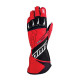 Guanti da karting OMP KS-2R (cuciture esterne), rosso/nero