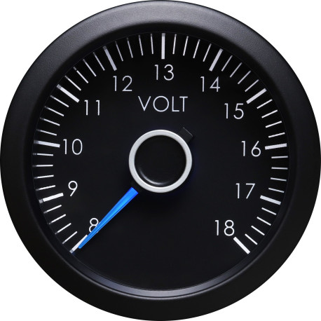 Strumentazione RACES VW Series Manometro RACES VW Series - Caricamento (voltmetro) - blu/bianco | race-shop.it