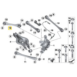 IRP bracci di controllo posteriori regolabili BMW F2x, F3x