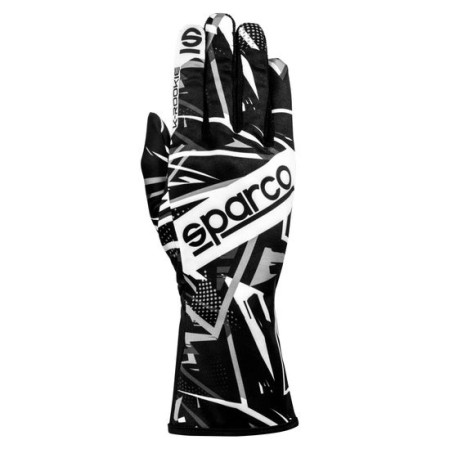 Guanti Guanti da karting Sparco K-ROOKIE (cuciture interne), nero/bianco | race-shop.it