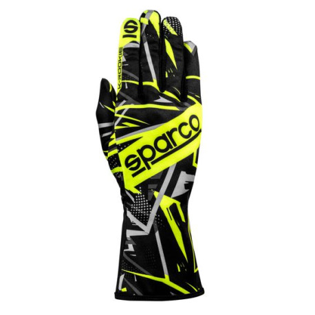 Guanti Guanti da karting Sparco K-ROOKIE (cuciture interne), nero/giallo fluo | race-shop.it