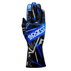 Guanti da corsa Sparco K-Rookie, nero/blu
