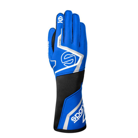 Guanti Guanti da karting omologati FIA Sparco K-TIDE+ (cuciture esterne), blu/bianco | race-shop.it