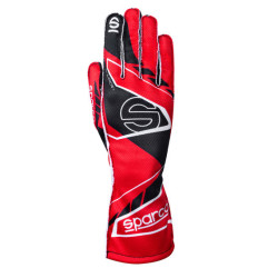 Guanti da gara Sparco K-ARROW + 2025 con FIA, rosso/nero