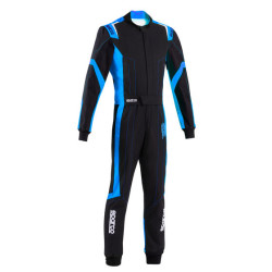 Tuta da karting omologata CIK-FIA SPARCO THUNDER K48 ADV, nero/blu